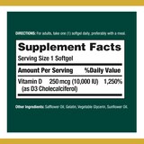Nature's Bounty Vitamin D3 Immune Health 10,000 IU Softgels, 72 CT, thumbnail image