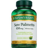 Nature's Bounty Natural Saw Palmetto Capsules 450mg, 250CT, thumbnail image