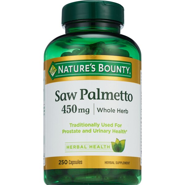 Nature's Bounty - Saw Palmetto natural en cápsulas, 450 mg, 250 u.