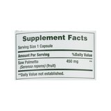 Nature's Bounty Natural Saw Palmetto Capsules 450mg, 250CT, thumbnail image