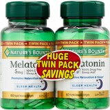 Nature's Bounty Melatonin 5 MG Softgels, 60 CT, 2 Pack, thumbnail image 1 of 6