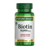 Nature's Bounty Biotin Softgels 10,000mcg, thumbnail image