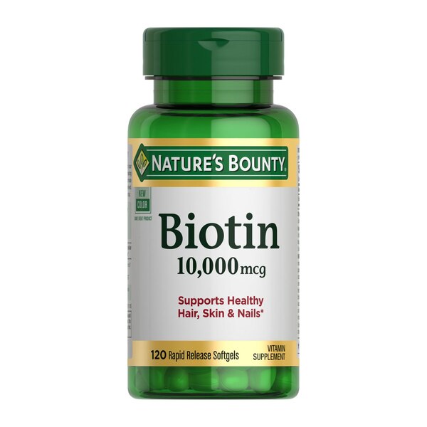 Nature's Bounty Biotin Softgels 10,000mcg