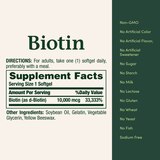 Nature's Bounty Biotin Softgels 10,000mcg, thumbnail image