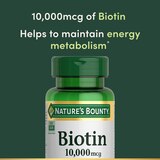 Nature's Bounty Biotin Softgels 10,000mcg, thumbnail image