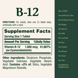 Nature's Bounty Vitamin B-12 Coated Tablets, 1000 mcg, 200 CT, thumbnail image
