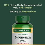 Nature's Bounty Magnesium Tablets 500mg, thumbnail image