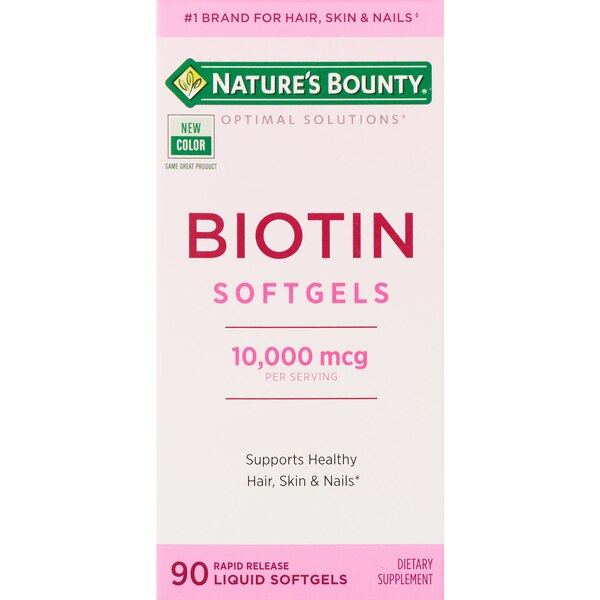 Nature's Bounty Biotin Softgels 10,000mcg