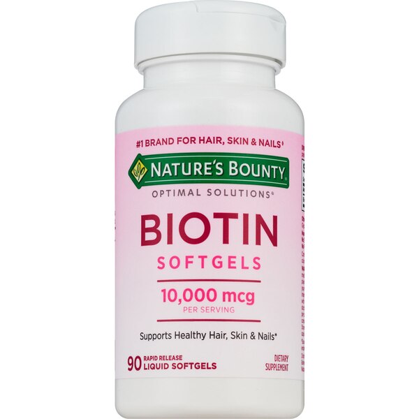 Nature's Bounty Biotin Softgels 10,000mcg