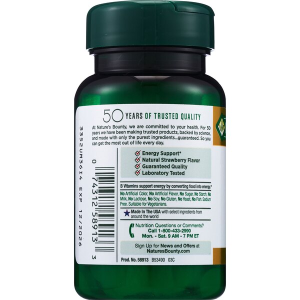 Nature's Bounty - Biotina en tabletas, 5000 mcg, 45 u.