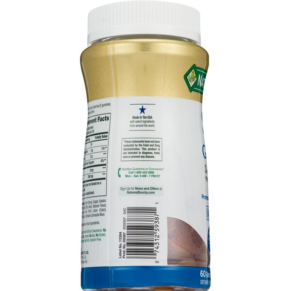 Nature's Bounty Sleep Complex 3 mg Melatonin/200 mg L-Theanine Gummies, 60 CT