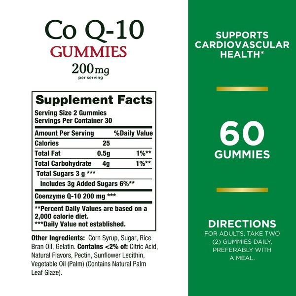 Nature's Bounty Co Q-10 Gummies 200 mg, 60 CT