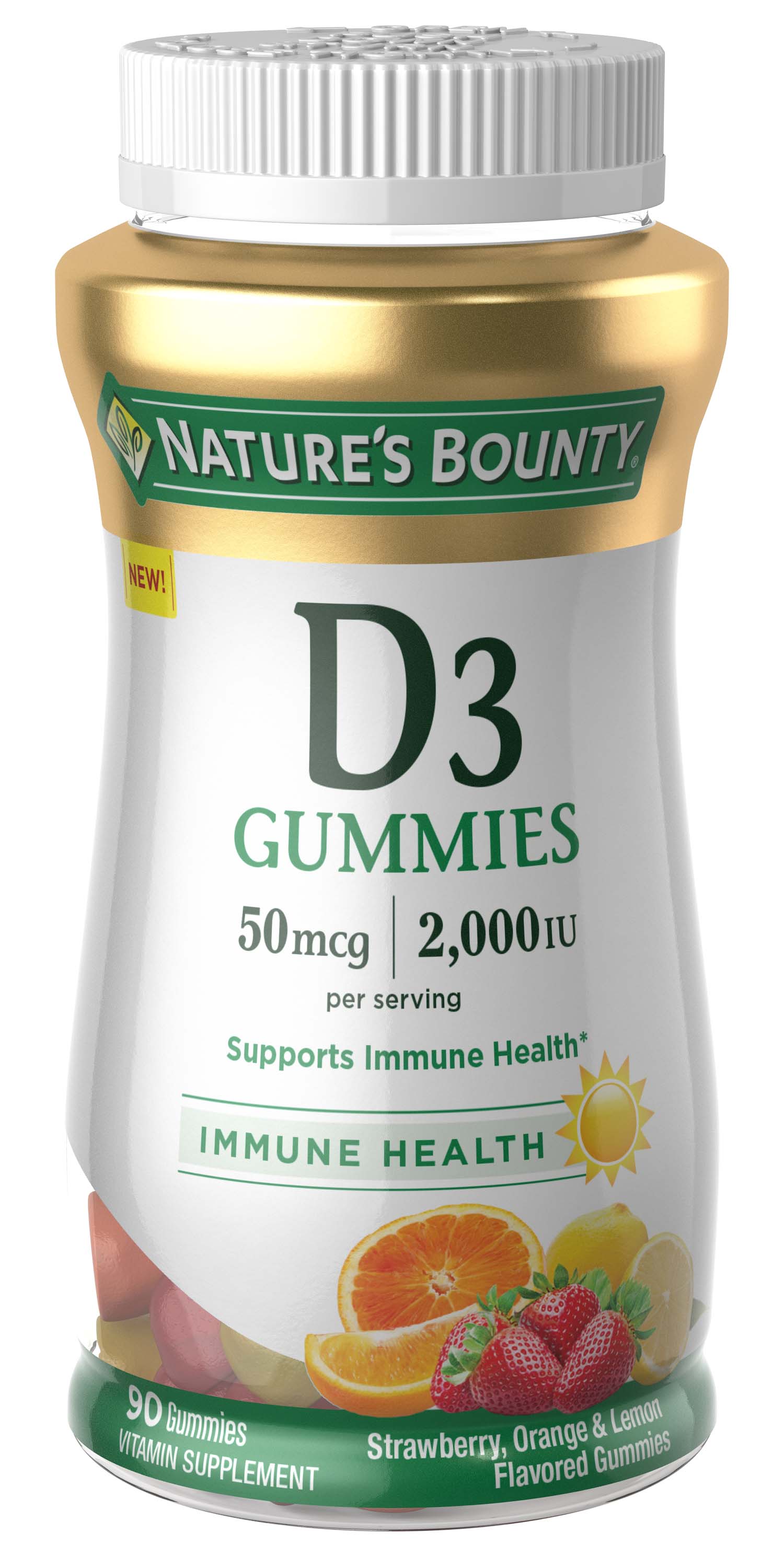 Nature's Bounty - Vitamina D en gomitas, 90 u.