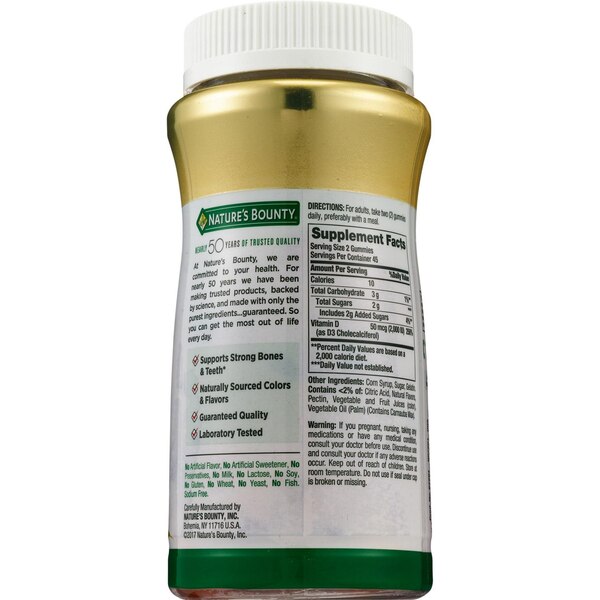 Nature's Bounty Vitamin D Gummies, 90 CT