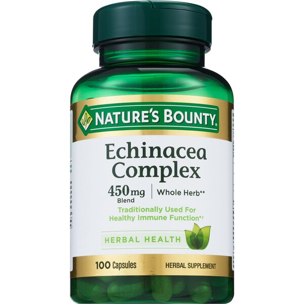 Nature's Bounty Echinacea and Goldenseal Plus - Suplemento en pastillas, 100 u.