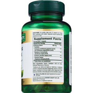 Nature's Bounty Echinacea and Goldenseal Plus Capsules, 100CT