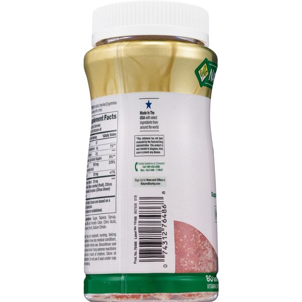 Nature's Bounty Vitamin C Gummies, 80 CT