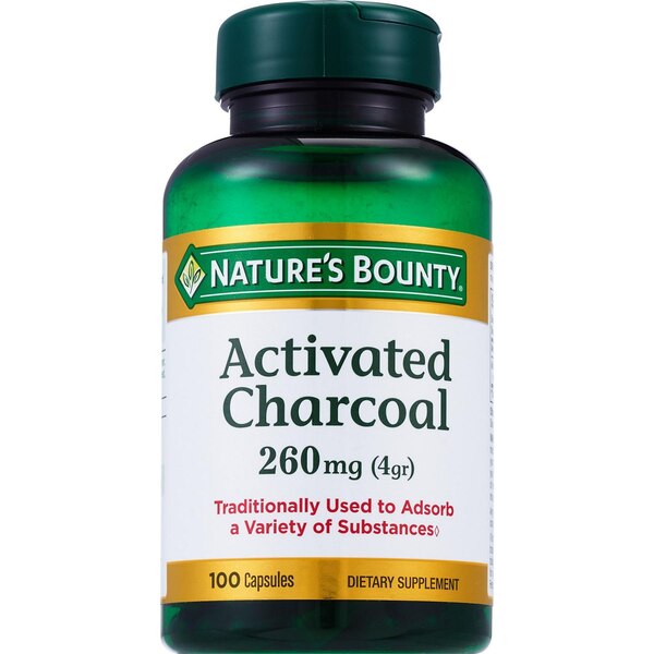 Nature's Bounty Activated Charcoal, 260 mg, 100 CT