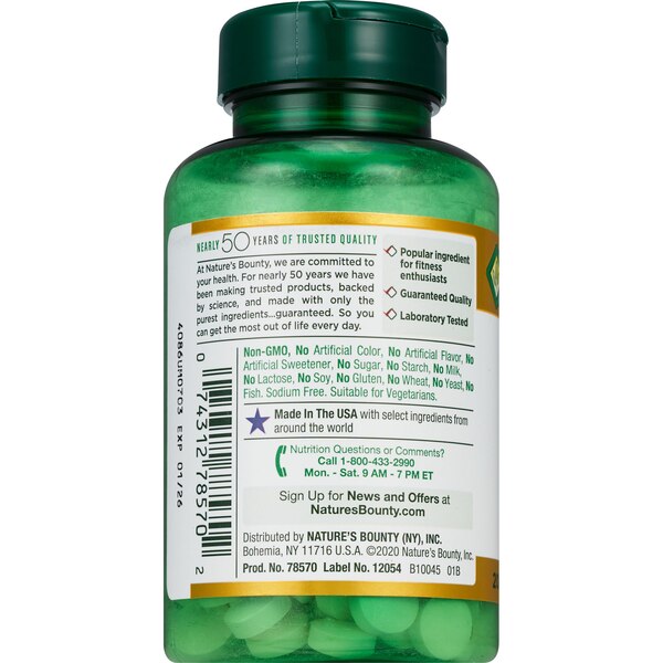 Nature's Bounty Apple Cider Vinegar, 480 mg, 200 CT