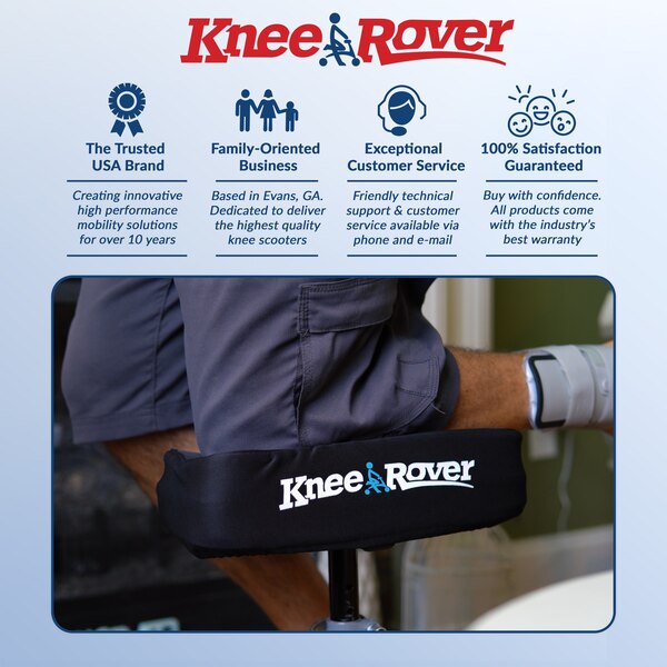 KneeRover Memory Foam Knee Walker Knee Pad Cover
