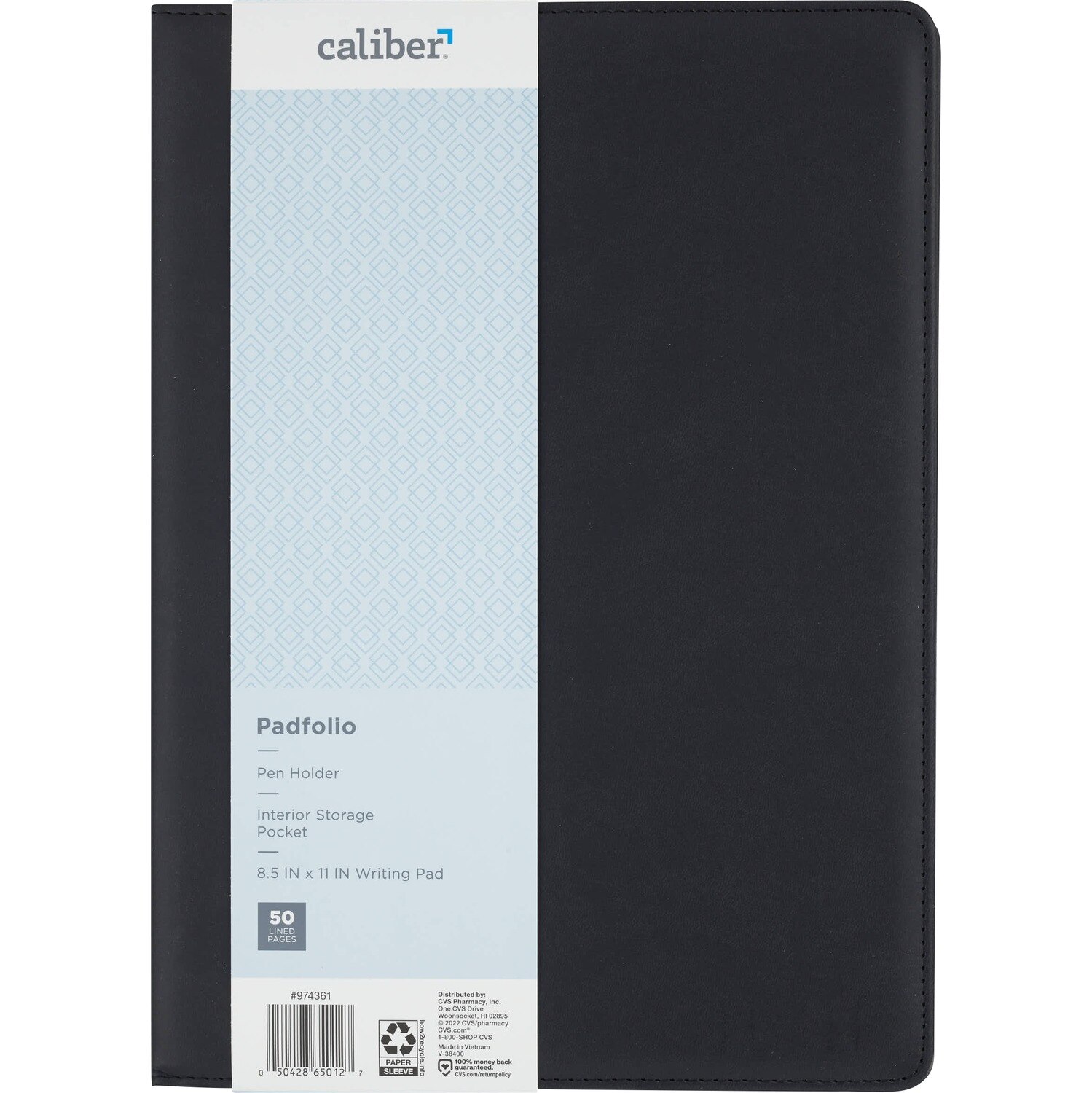 Caliber Padfolio, 50 Ruled Pages
