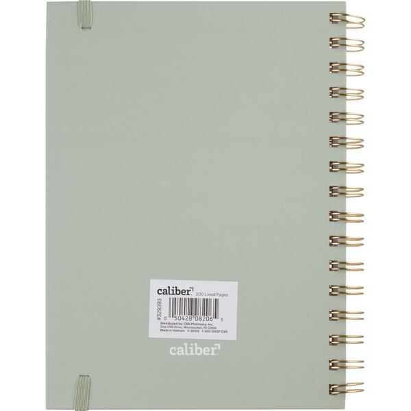 Caliber Fashion Wire Notebook with Bungee Cord, Assorted