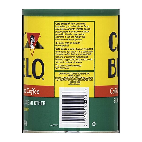 Cafe Bustelo Decaffeinated Espresso Coffee, Dark Roast, Ground, 10 OZ Can
