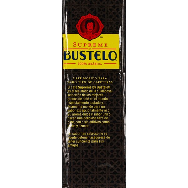 Cafe Bustelo Supreme Espresso Dark Roast Ground Coffee, 10 CT