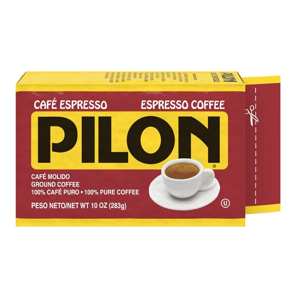 Pilon Espresso Coffee, Dark Roast, Ground, 10 OZ