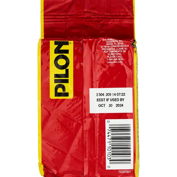 Pilon Espresso Coffee, Dark Roast, Ground, 6 OZ Brick