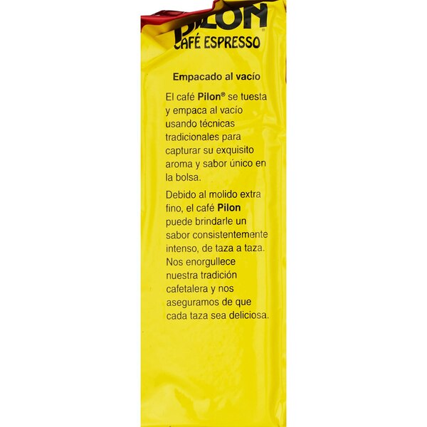 Pilon Espresso Coffee, Dark Roast, Ground, 6 OZ Brick