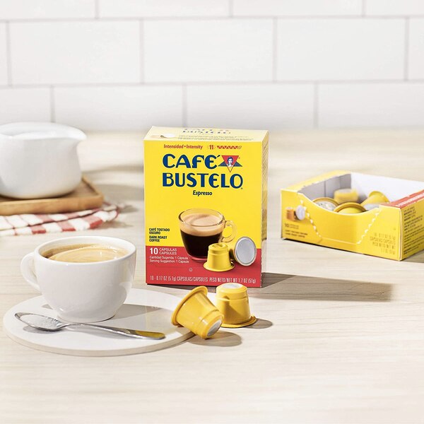 Cafe Bustelo Espresso Capsules, Dark Roast, 1.7 OZ, 10 CT