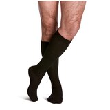 Sigvaris Well-being Men's Casual Cotton Compression Socks, Black, 15-20mmHg, thumbnail image
