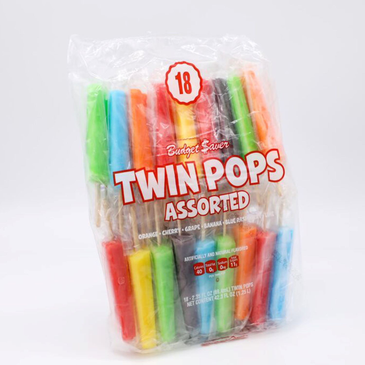 Twin Pops, Assorted Popsicles, 1.25 L