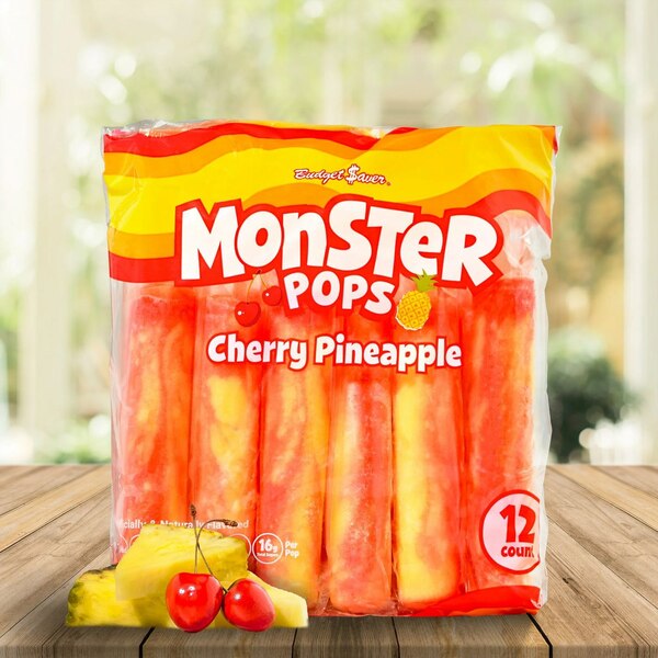Monster Pop, Cherry Pineapple, 2.43 oz
