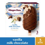 Haagen-Dazs Vanilla Milk Chocolate Ice Cream Bars, 3ct, thumbnail image