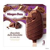 Haagen-Dazs Chocolate Dark Chocolate Ice Cream Bars, 3ct, thumbnail image