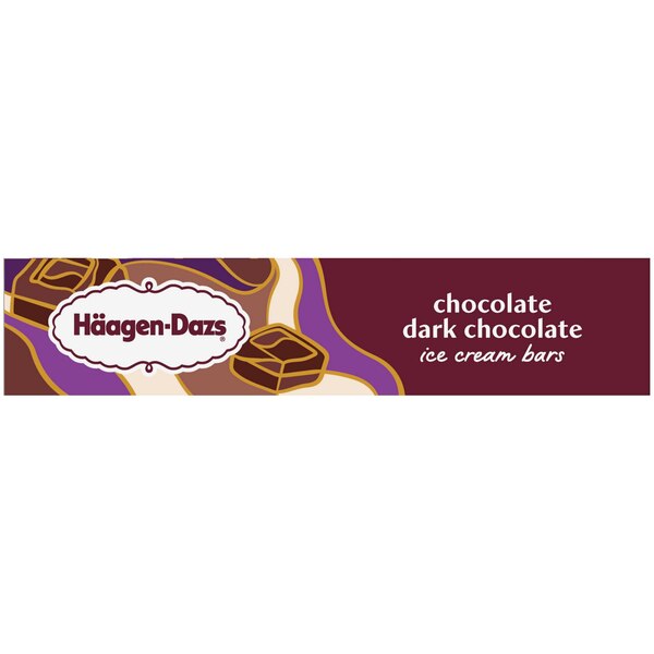 Haagen-Dazs Chocolate Dark Chocolate Ice Cream Bars, 3ct
