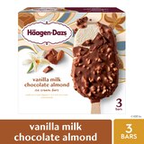 Haagen-Dazs Vanilla Milk Chocolate Almond Ice Cream Bars, 3ct, thumbnail image