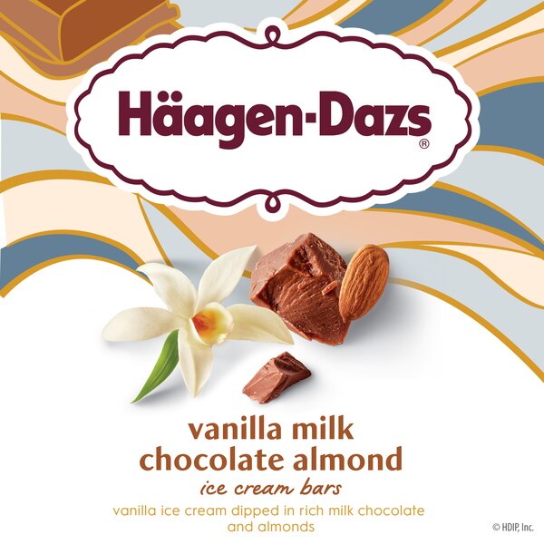 Haagen-Dazs Vanilla Milk Chocolate Almond Ice Cream Bars, 3ct