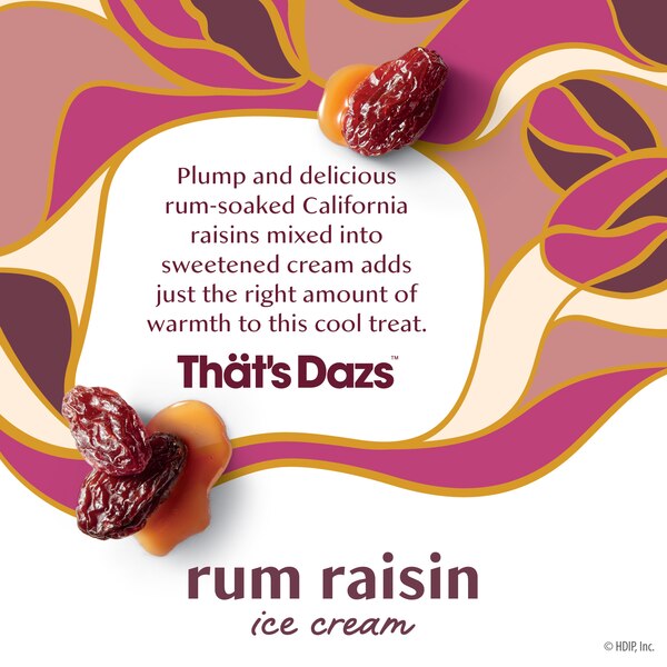 Haagen-Dazs Rum Raisin Ice Cream, 14oz