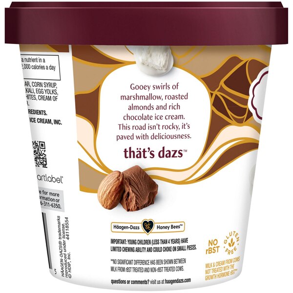 Haagen-Dazs Rocky Road Ice Cream, 14oz