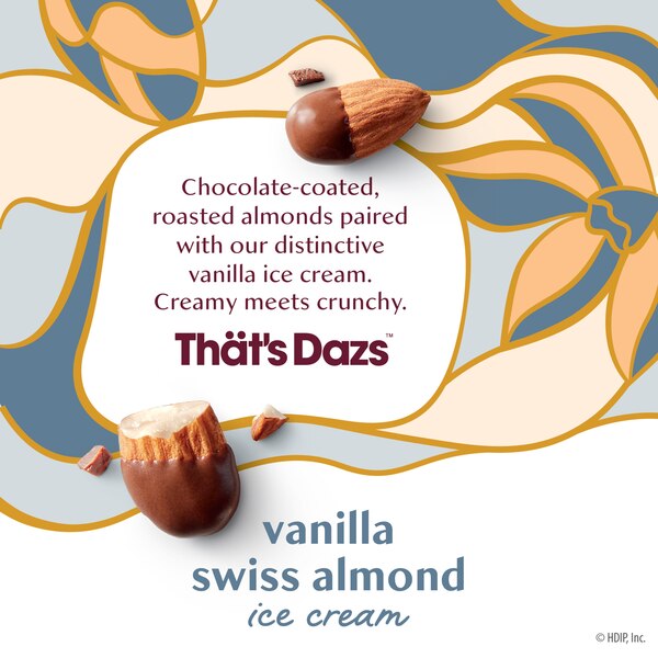 Haagen-Dazs Vanilla Swiss Almond Ice Cream, 14oz