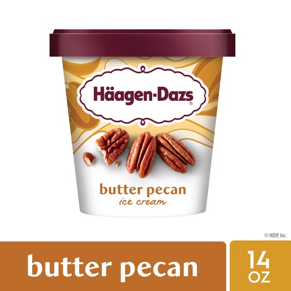 Haagen-Dazs Butter Pecan Ice Cream, 14oz