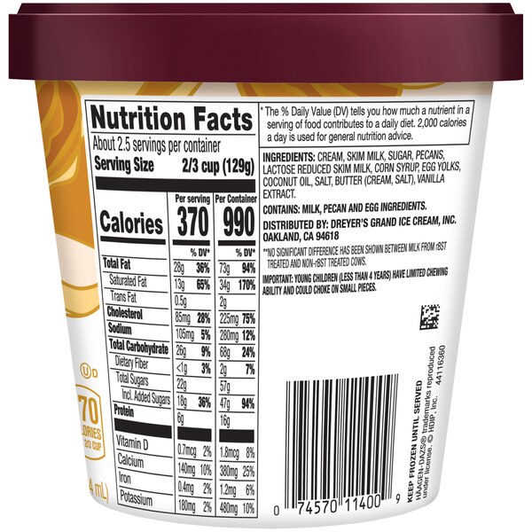Haagen-Dazs Butter Pecan Ice Cream, 14oz