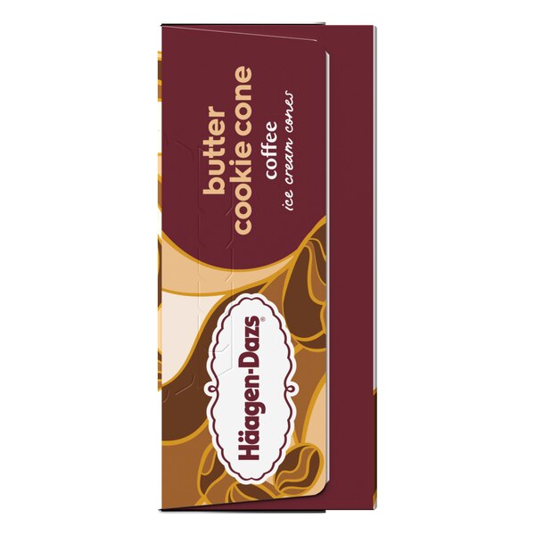 HAAGEN-DAZS Cookie Cone Ice Cream Coffee 4x3.72floz Box