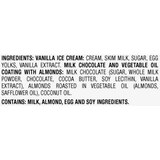 Haagen-Dazs Vanilla Milk Chocolate Almond Ice Cream Bars, 6ct, thumbnail image