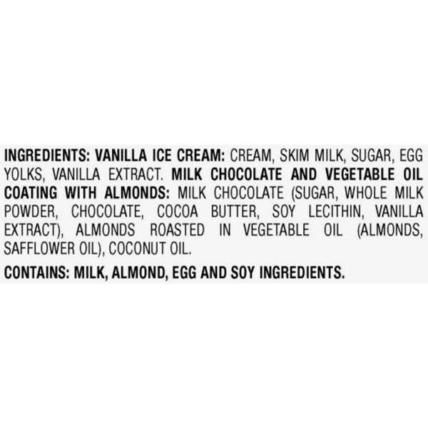 Haagen-Dazs Vanilla Milk Chocolate Almond Ice Cream Bars, 6ct