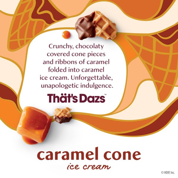 Haagen-Dazs Caramel Cone Ice Cream, 14oz