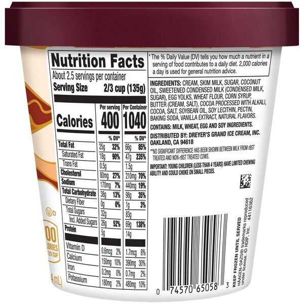 Haagen-Dazs Caramel Cone Ice Cream, 14oz